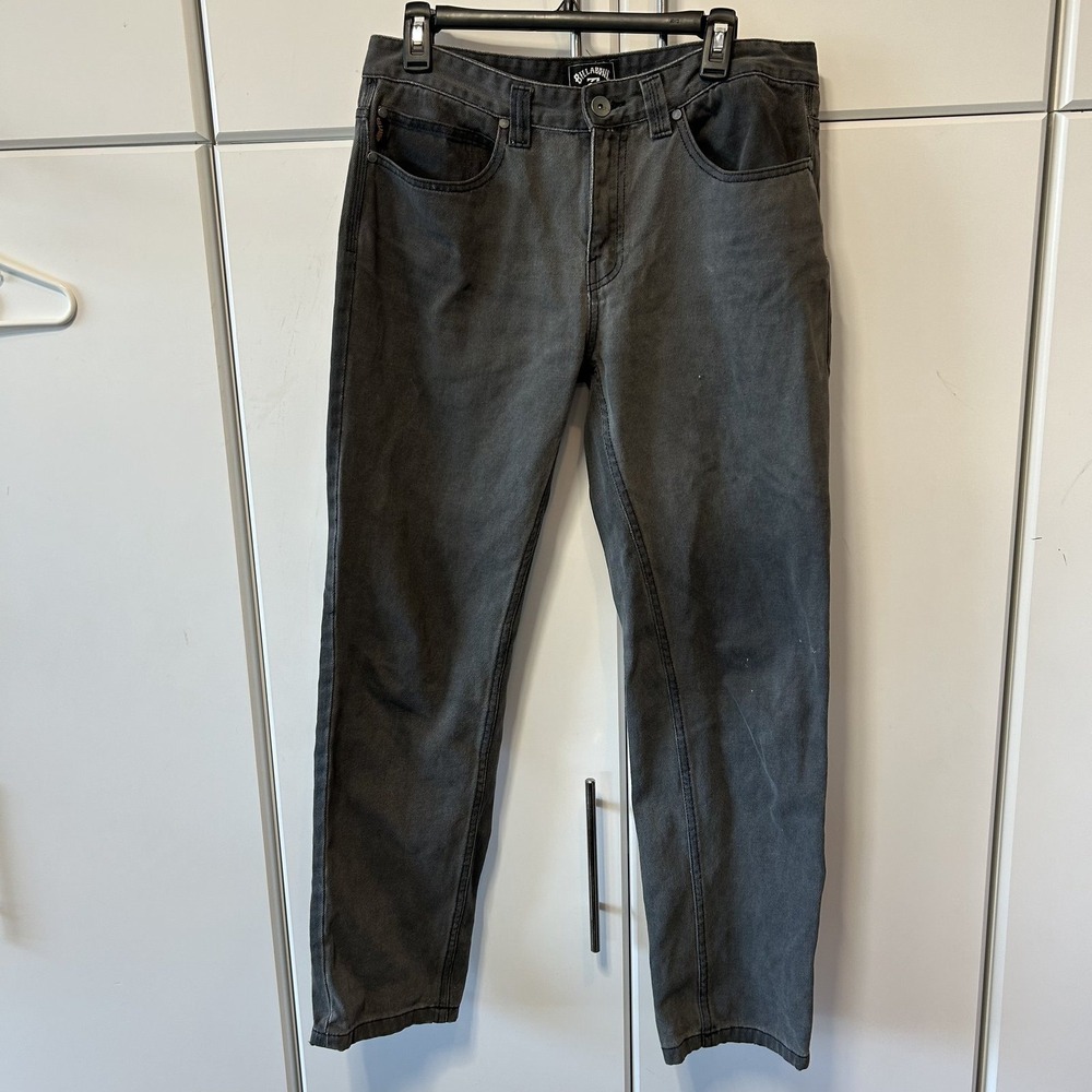 Billabong Fifty Straight Premium Jeans Mens 33 Faded Black M331QBFJ Denim Pants
